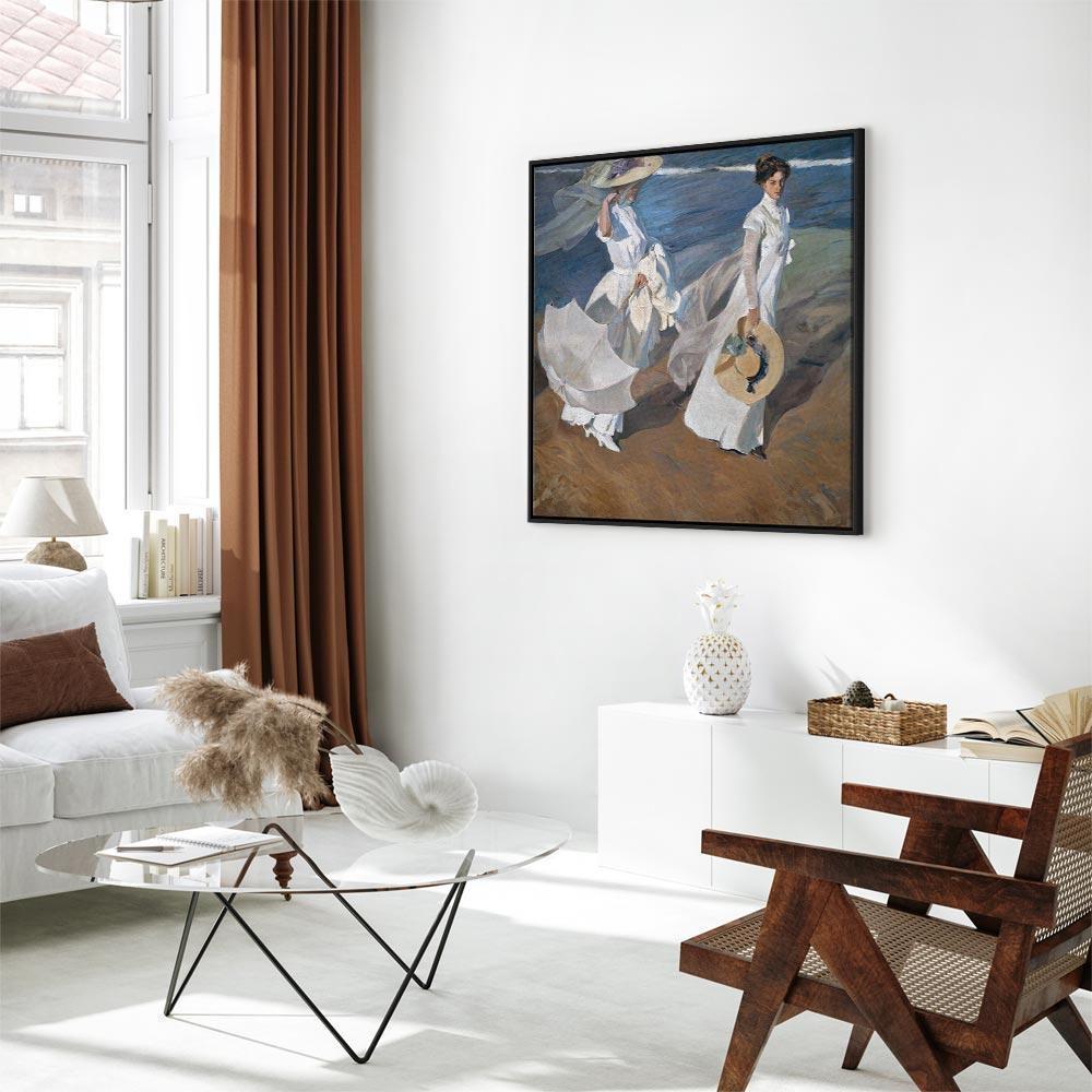 Obraz - Joaquín Sorolla y Bastida – Spacer wzdłuż brzegu morza