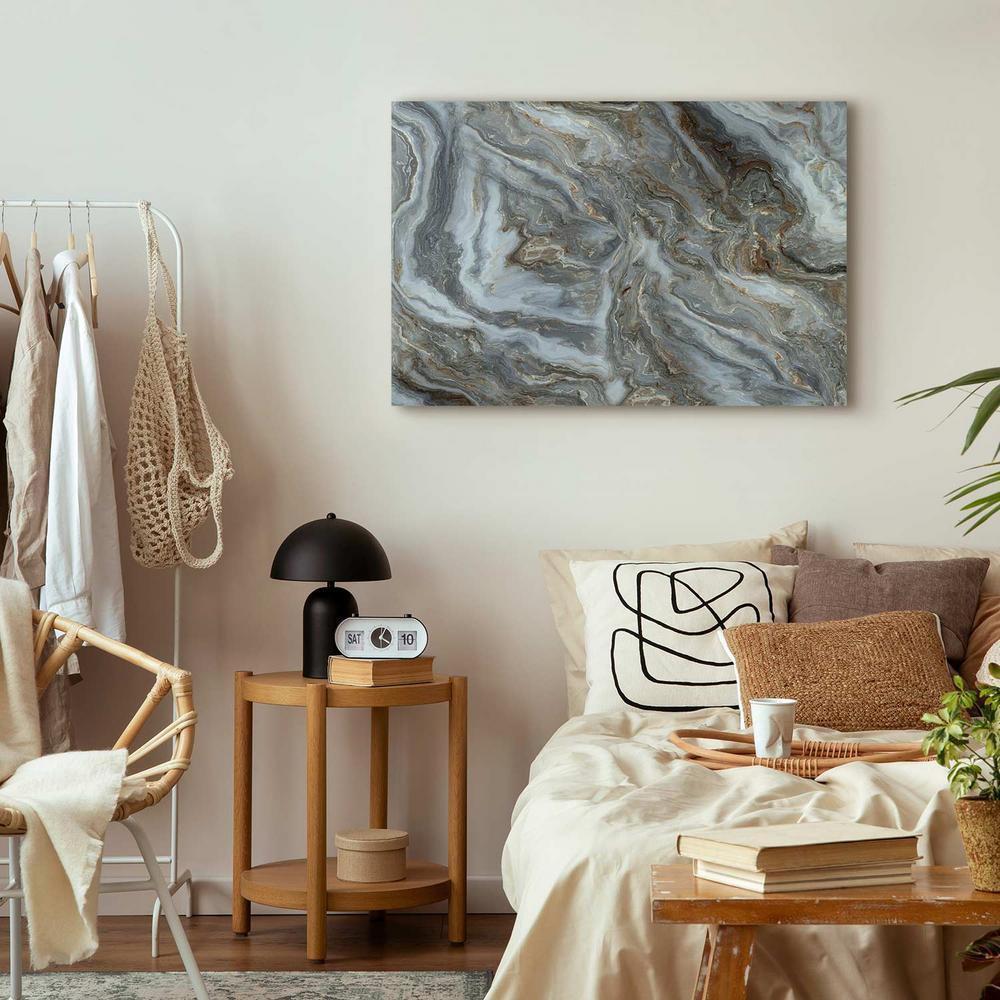 Obraz - Kamienne abstrakcje - marmurowe struktury w neautralnych odcieniach