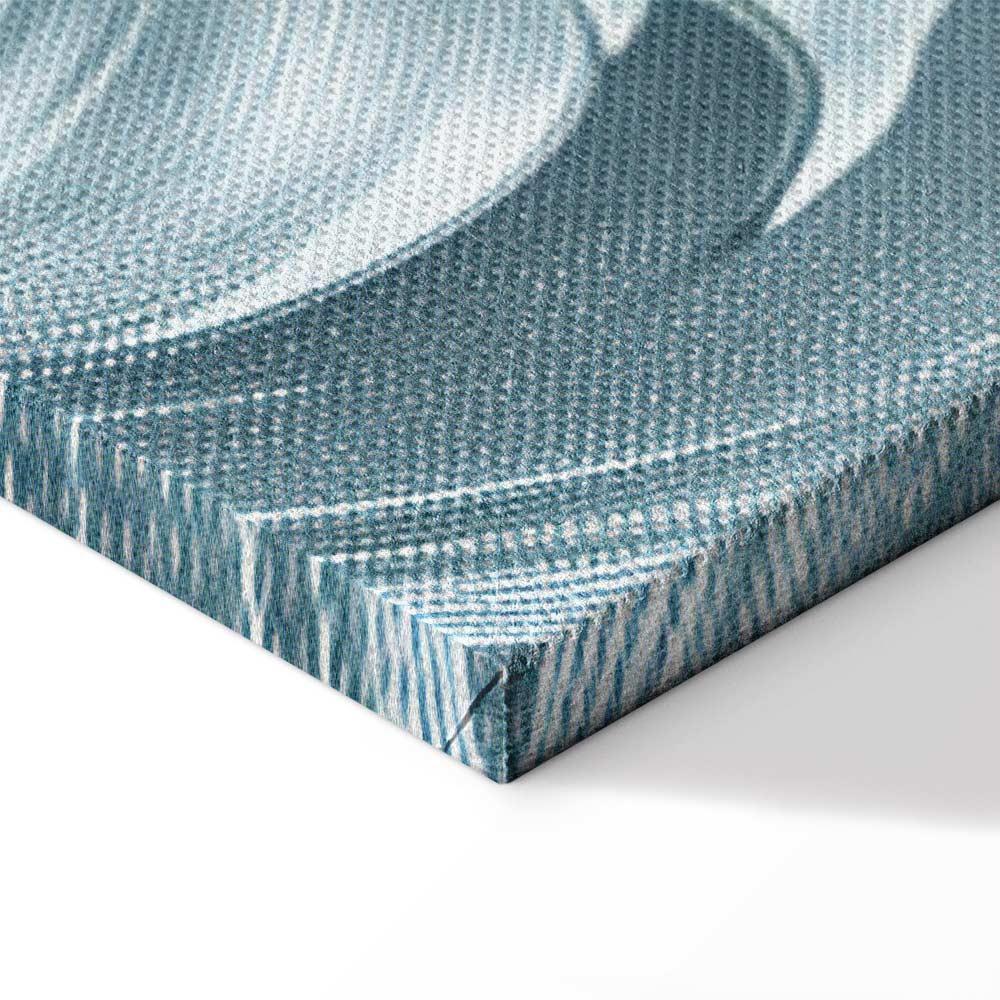 Obraz - Kamienne barokowe ornamenty w jasnych odcieniach szaro-niebieskich