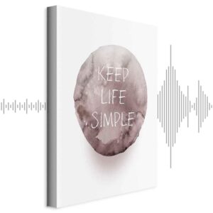 Obraz - Keep Life Simple (1-częściowy) pionowy