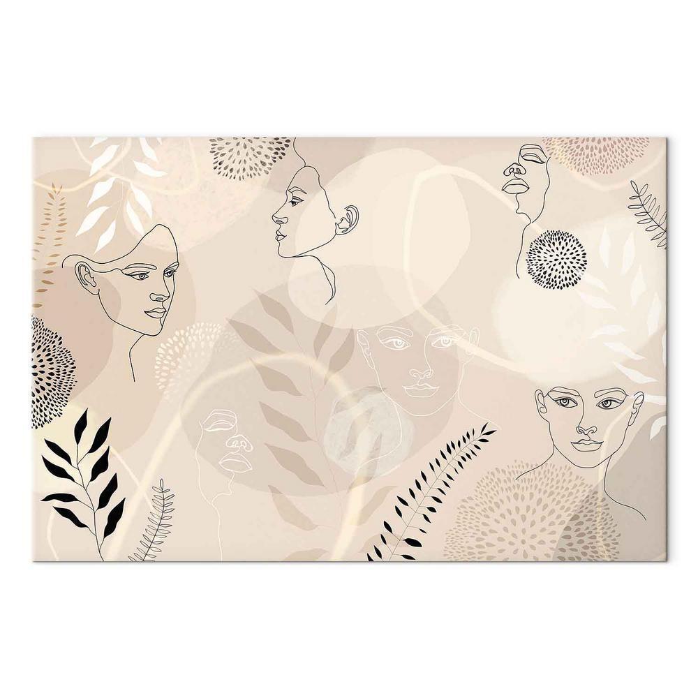 Obraz - Kobieca grafika liniowa