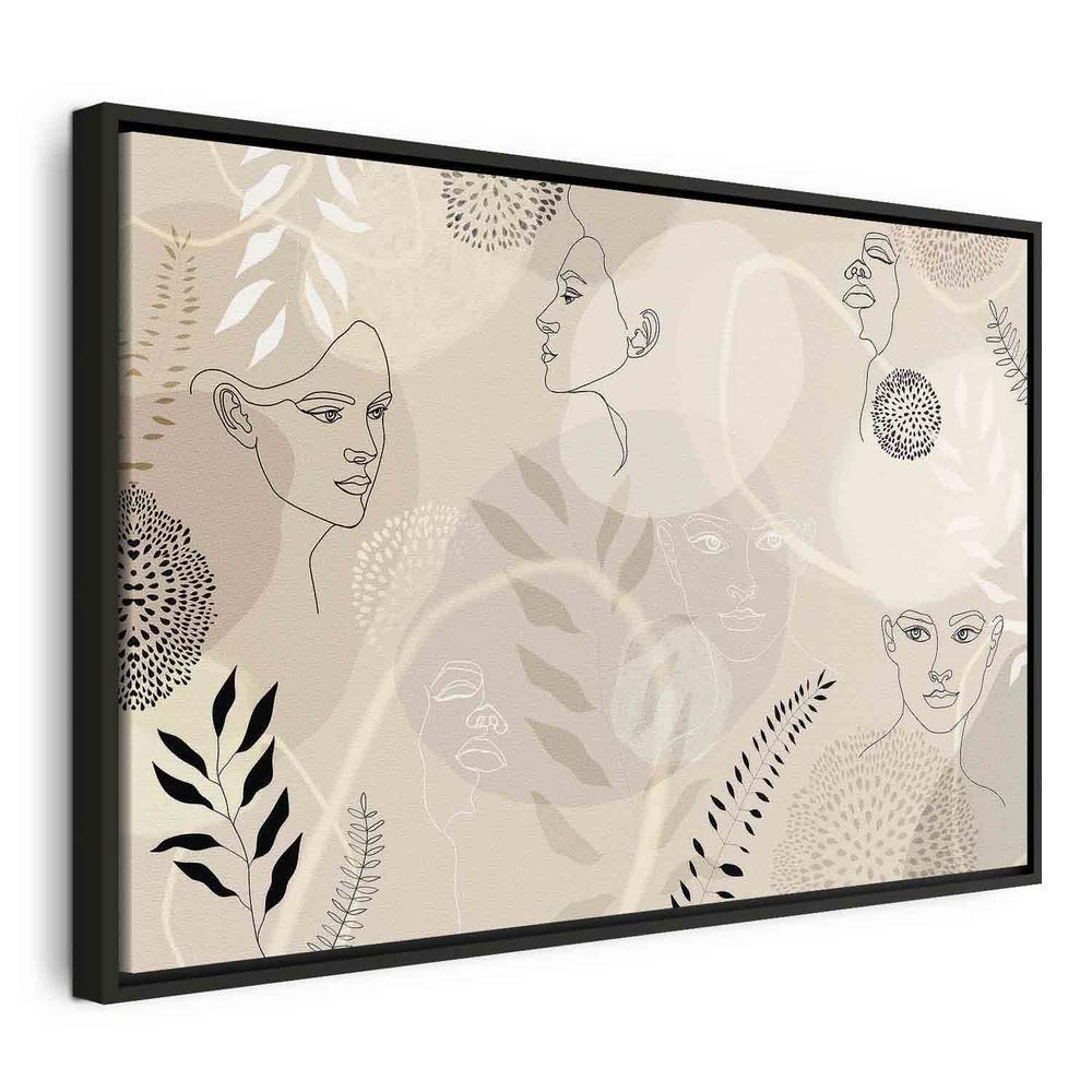 Obraz - Kobieca grafika liniowa