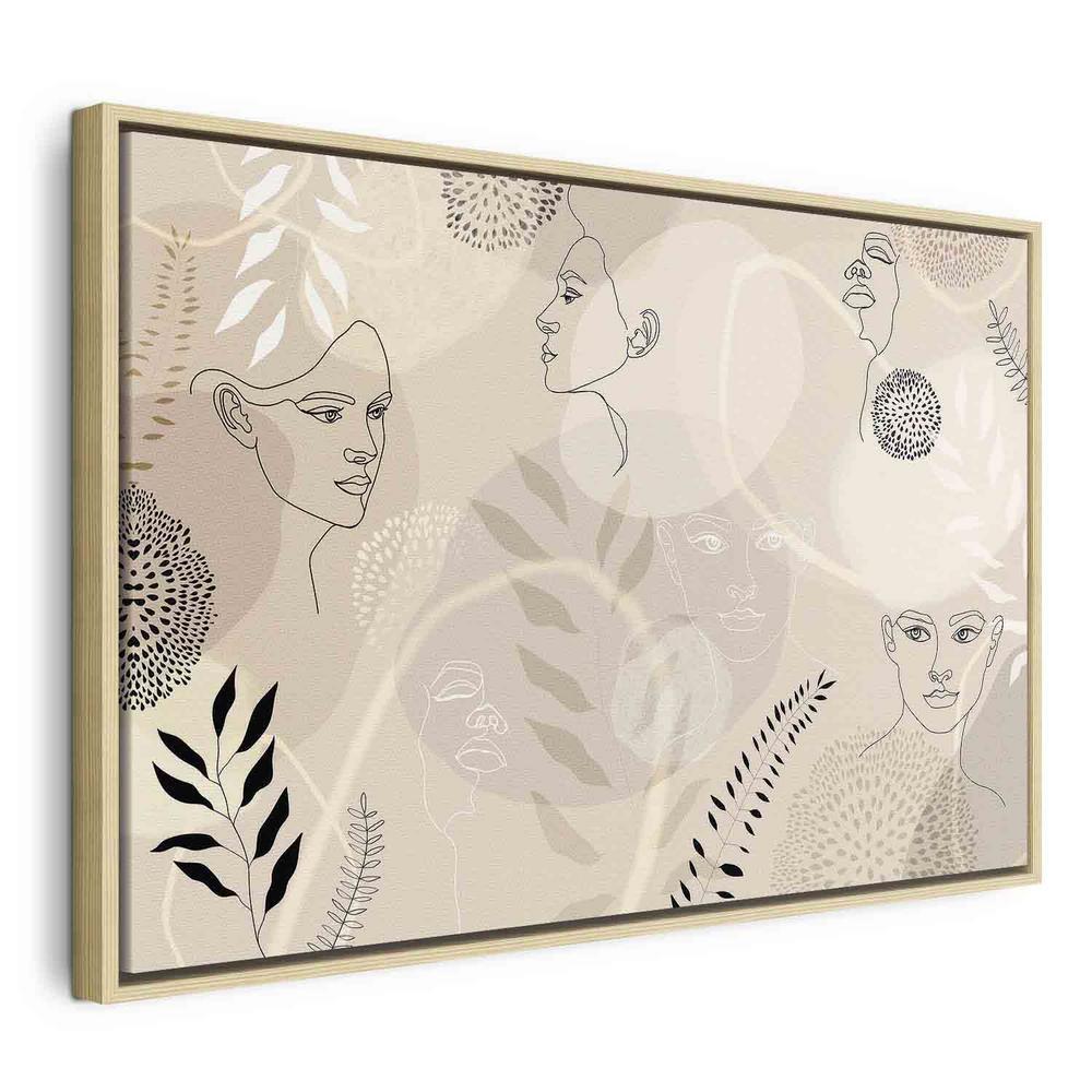 Obraz - Kobieca grafika liniowa