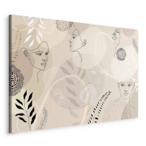 Obraz - Kobieca grafika liniowa