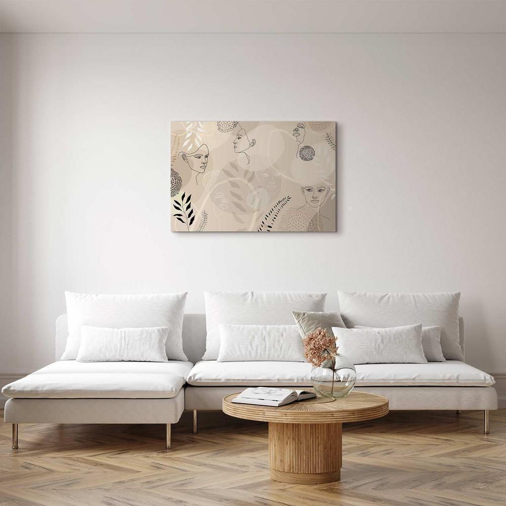 Obraz - Kobieca grafika liniowa