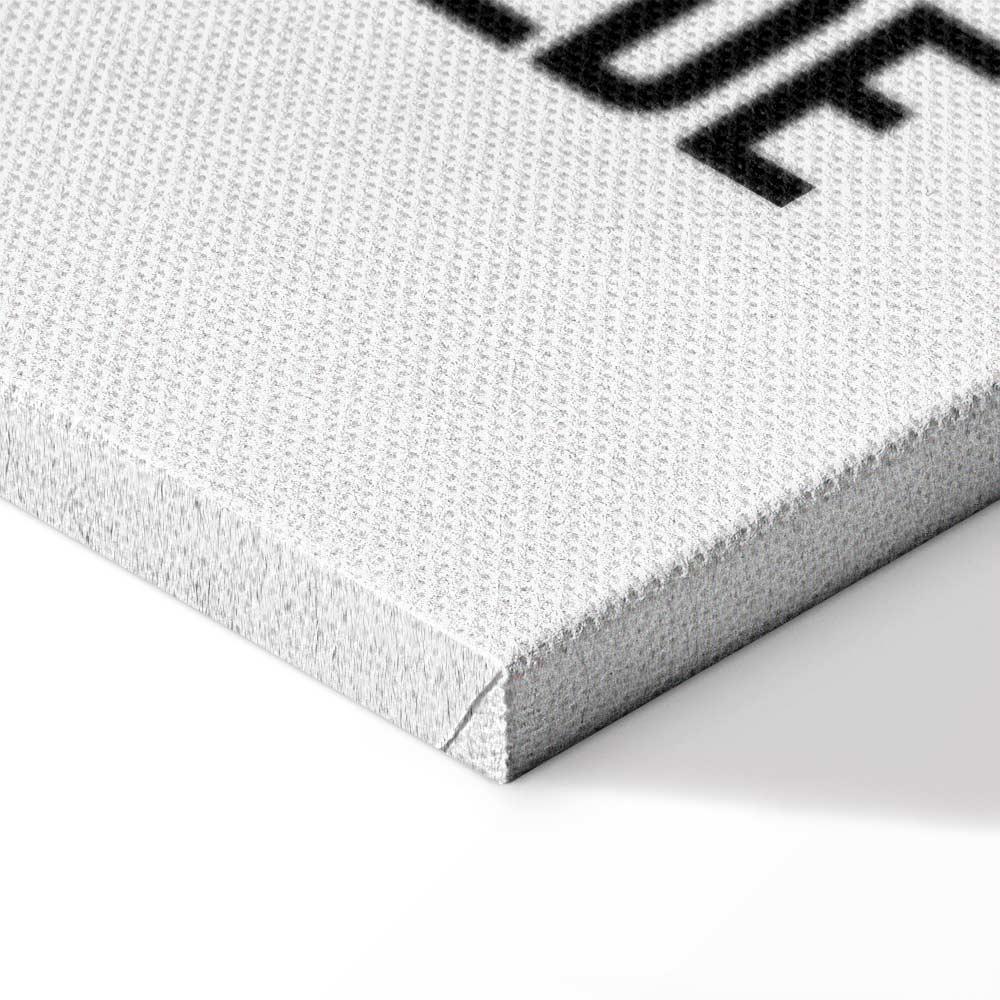 Obraz - Kolorowe Flamingi - inspirujący cytat z barwnymi sylwetkami ptaków