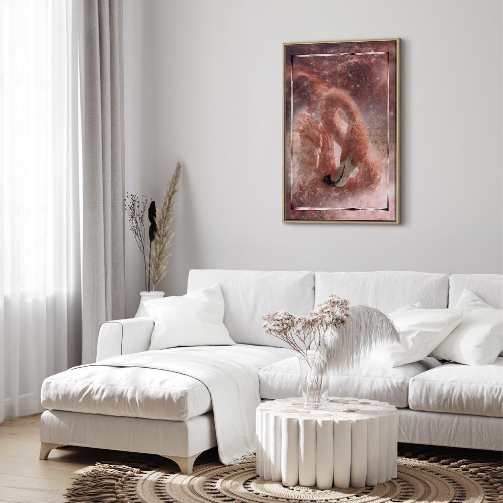 Obraz - Kosmiczny flaming (1-częściowy) pionowy