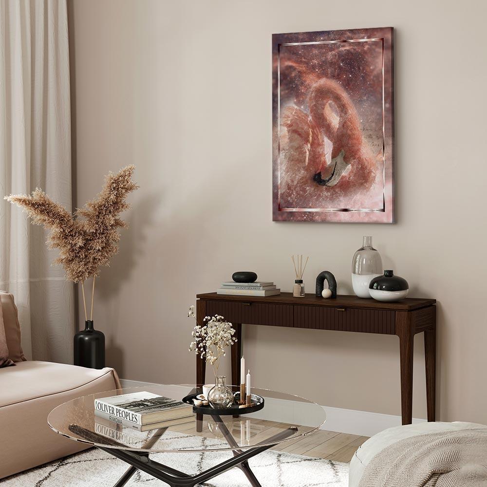 Obraz - Kosmiczny flaming (1-częściowy) pionowy