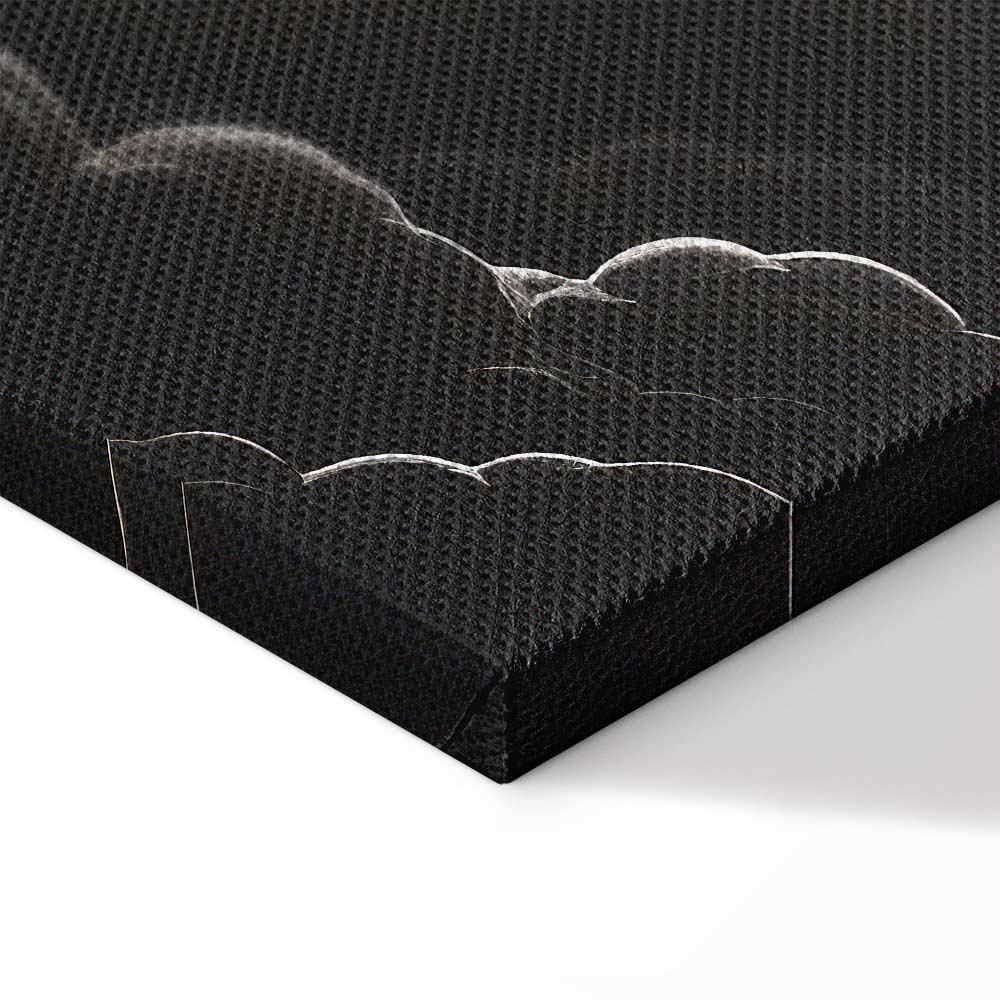 Obraz - Księżyc i gwiazdy śpiewające wśród wielkich chmur