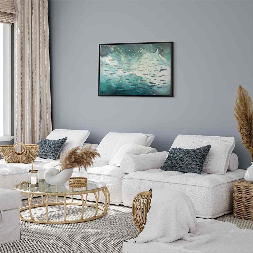 Obraz - Ławica drobnych ryb