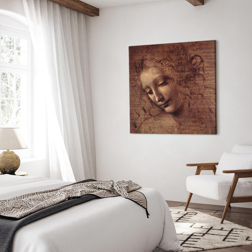 Obraz - Leonardo da Vinci – Głowa młodej kobiety (Leda)