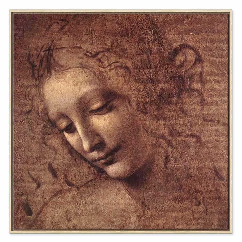 Obraz - Leonardo da Vinci – Głowa młodej kobiety (Leda)