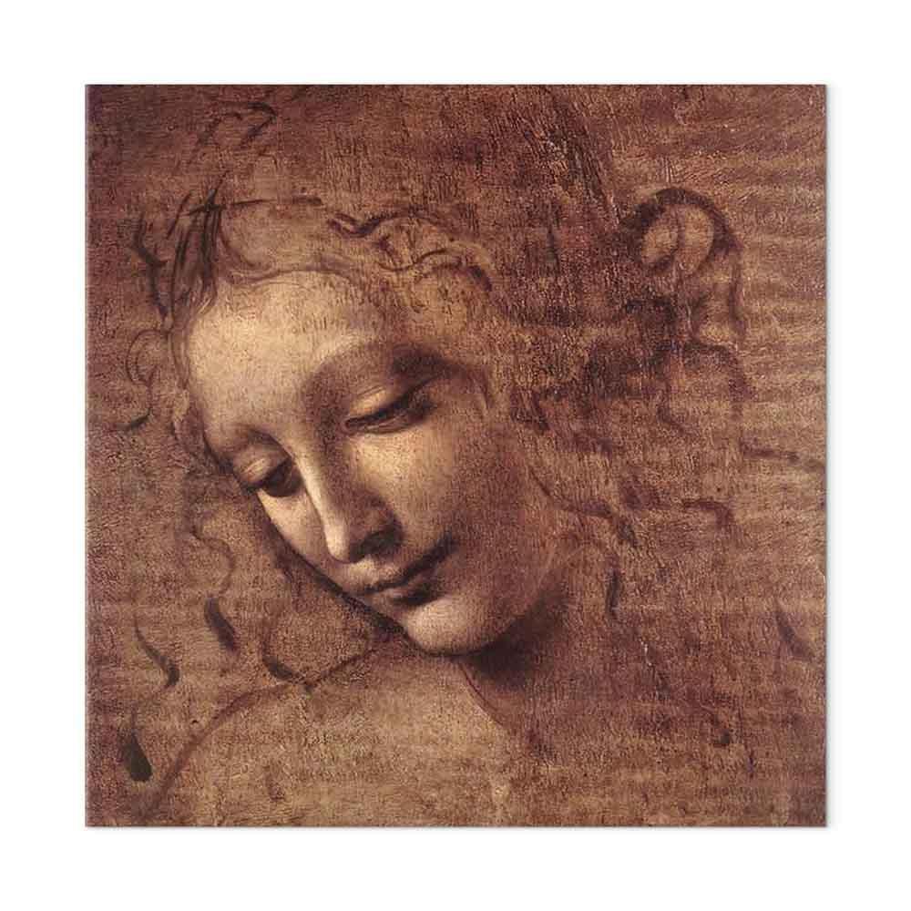 Obraz - Leonardo da Vinci – Głowa młodej kobiety (Leda)