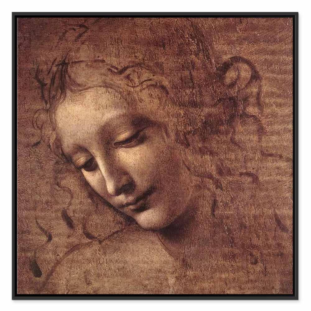 Obraz - Leonardo da Vinci – Głowa młodej kobiety (Leda)