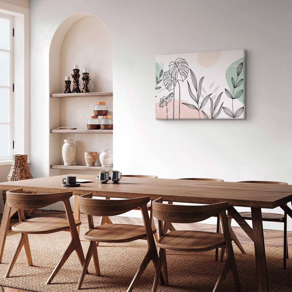 Obraz - Line art w pastelach