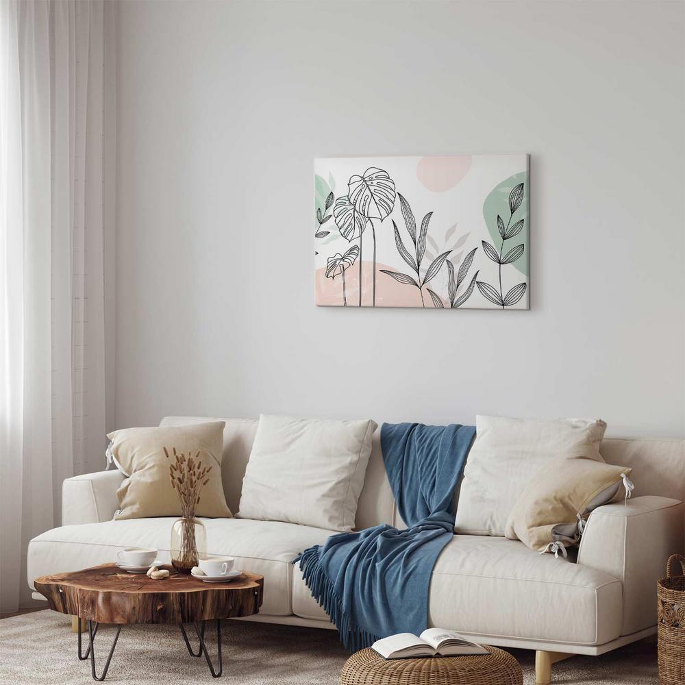 Obraz - Line art w pastelach