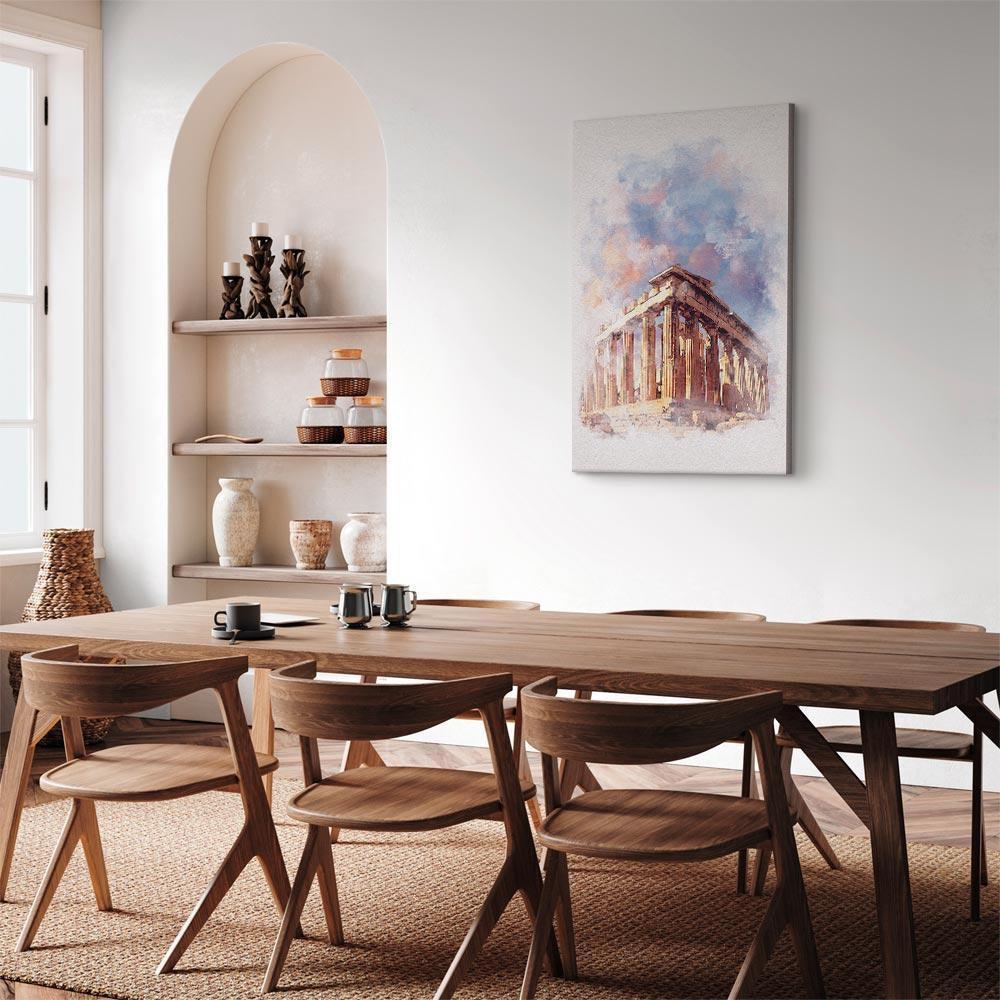 Obraz - Malowany Partenon (1-częściowy) pionowy