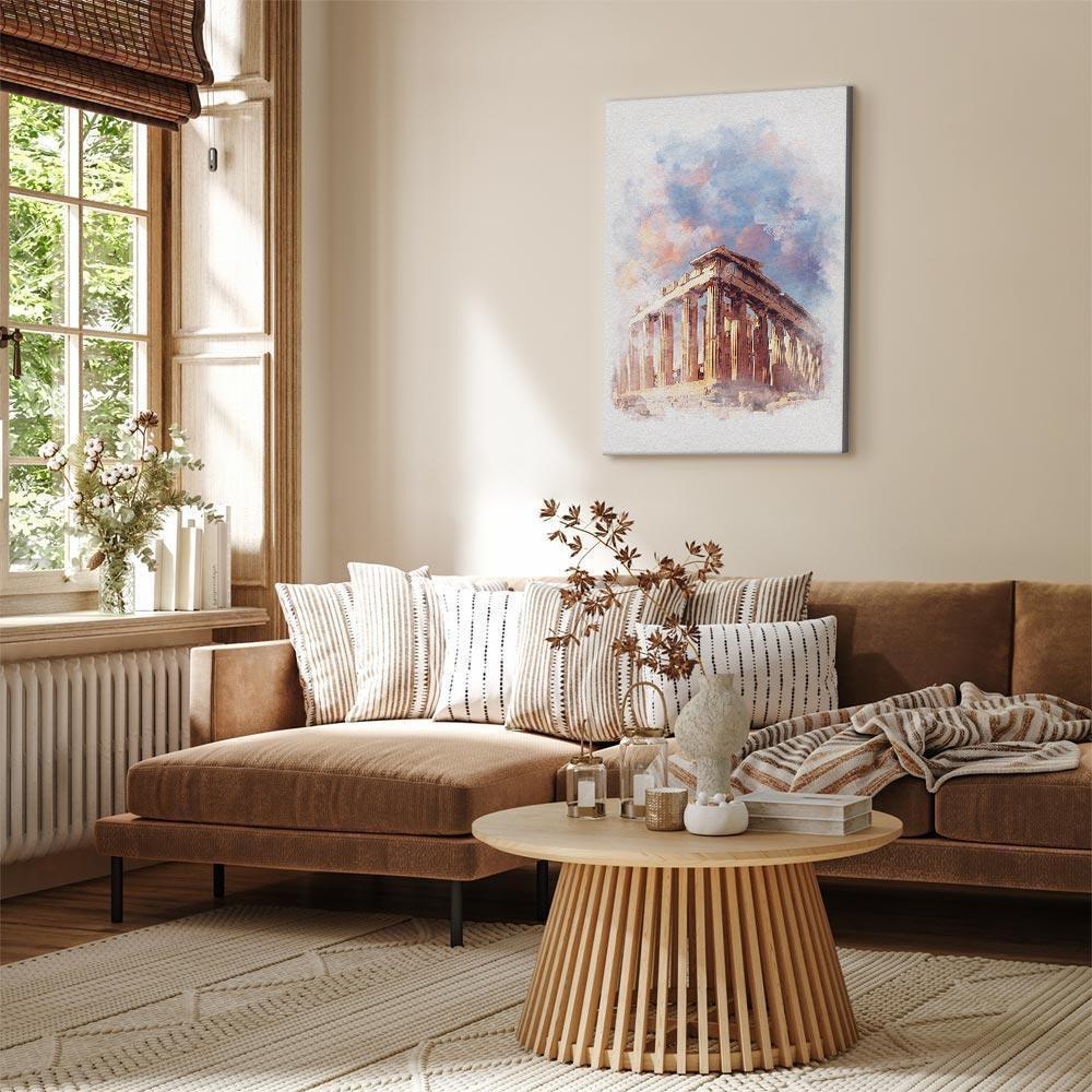 Obraz - Malowany Partenon (1-częściowy) pionowy