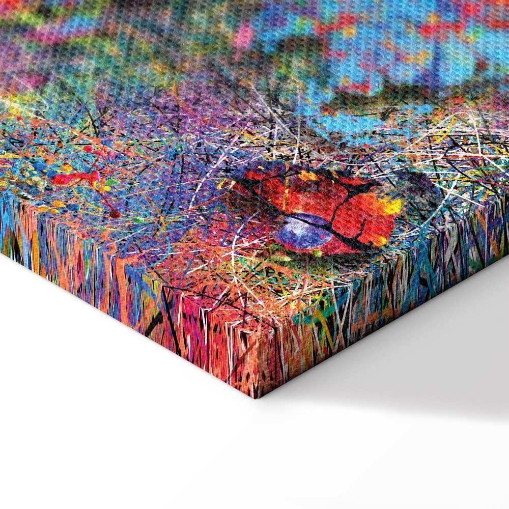 Obraz - Mapa: Inspiracja Pollockiem