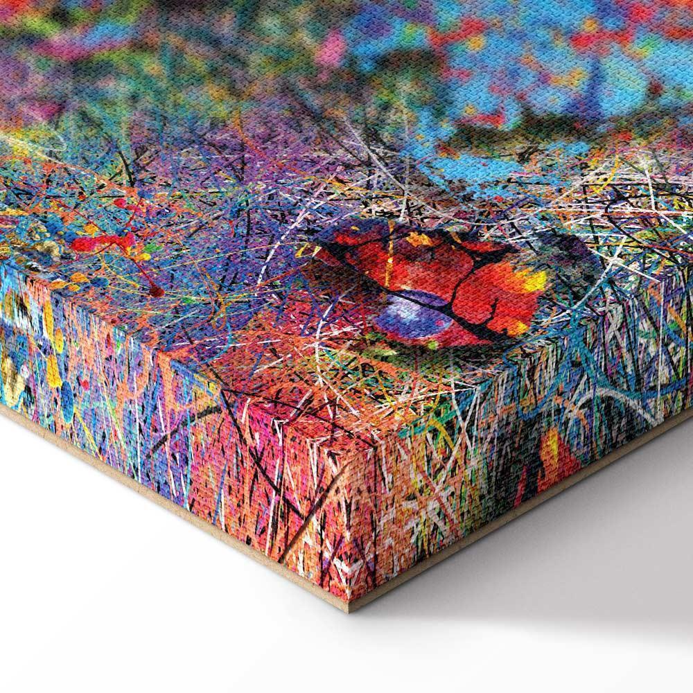 Obraz - Mapa: Inspiracja Pollockiem