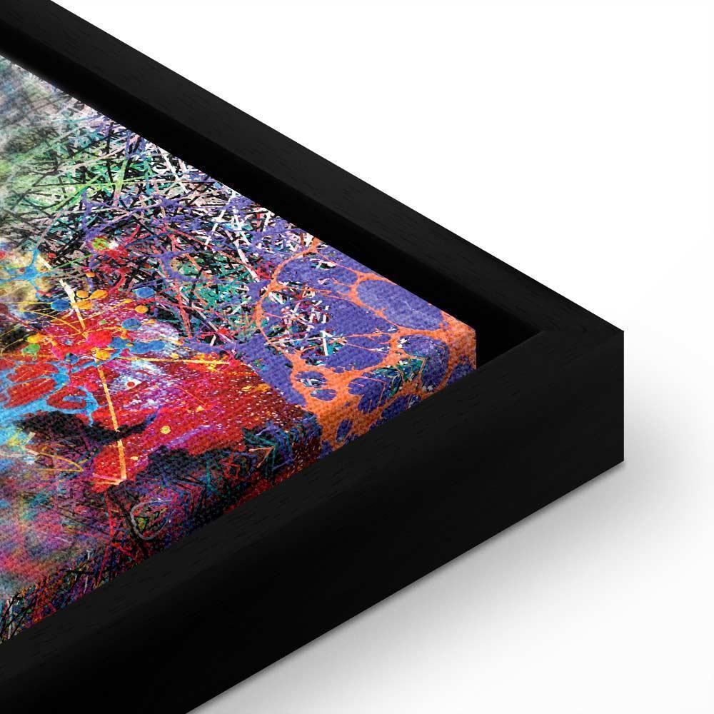 Obraz - Mapa: Inspiracja Pollockiem