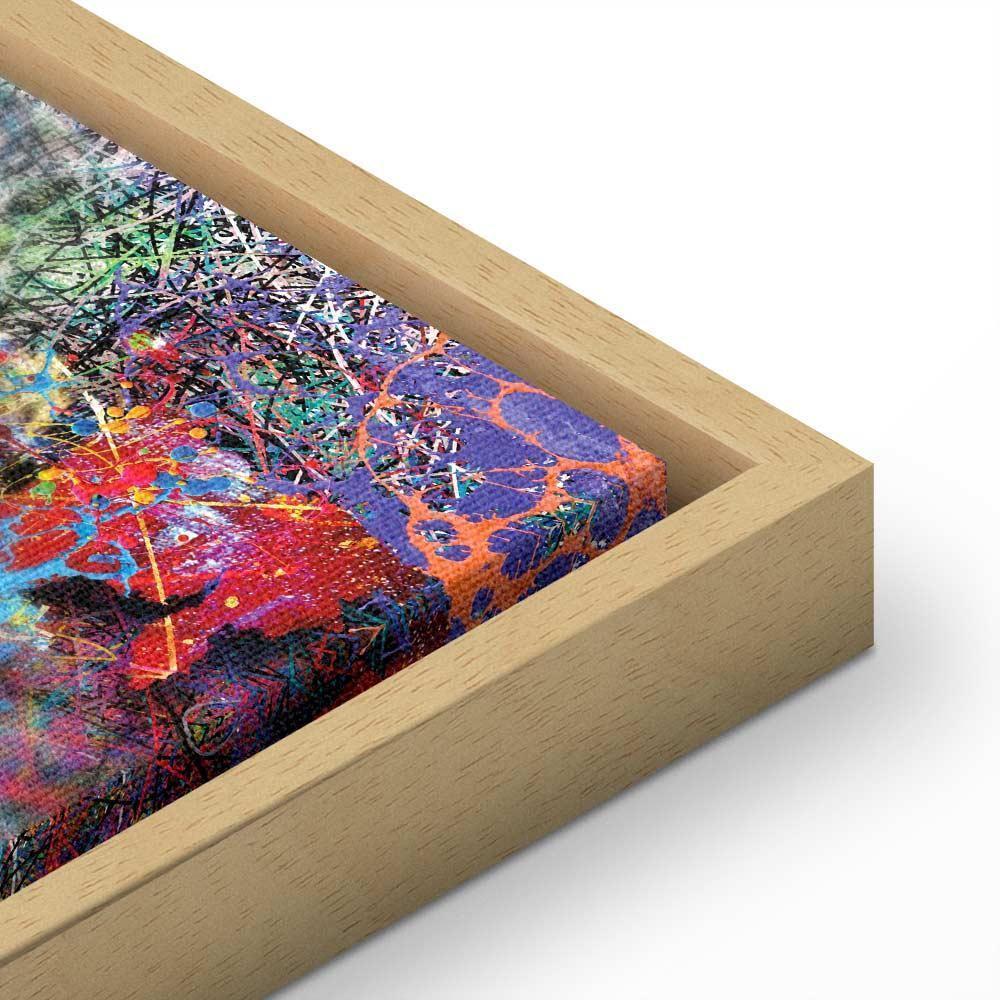 Obraz - Mapa: Inspiracja Pollockiem