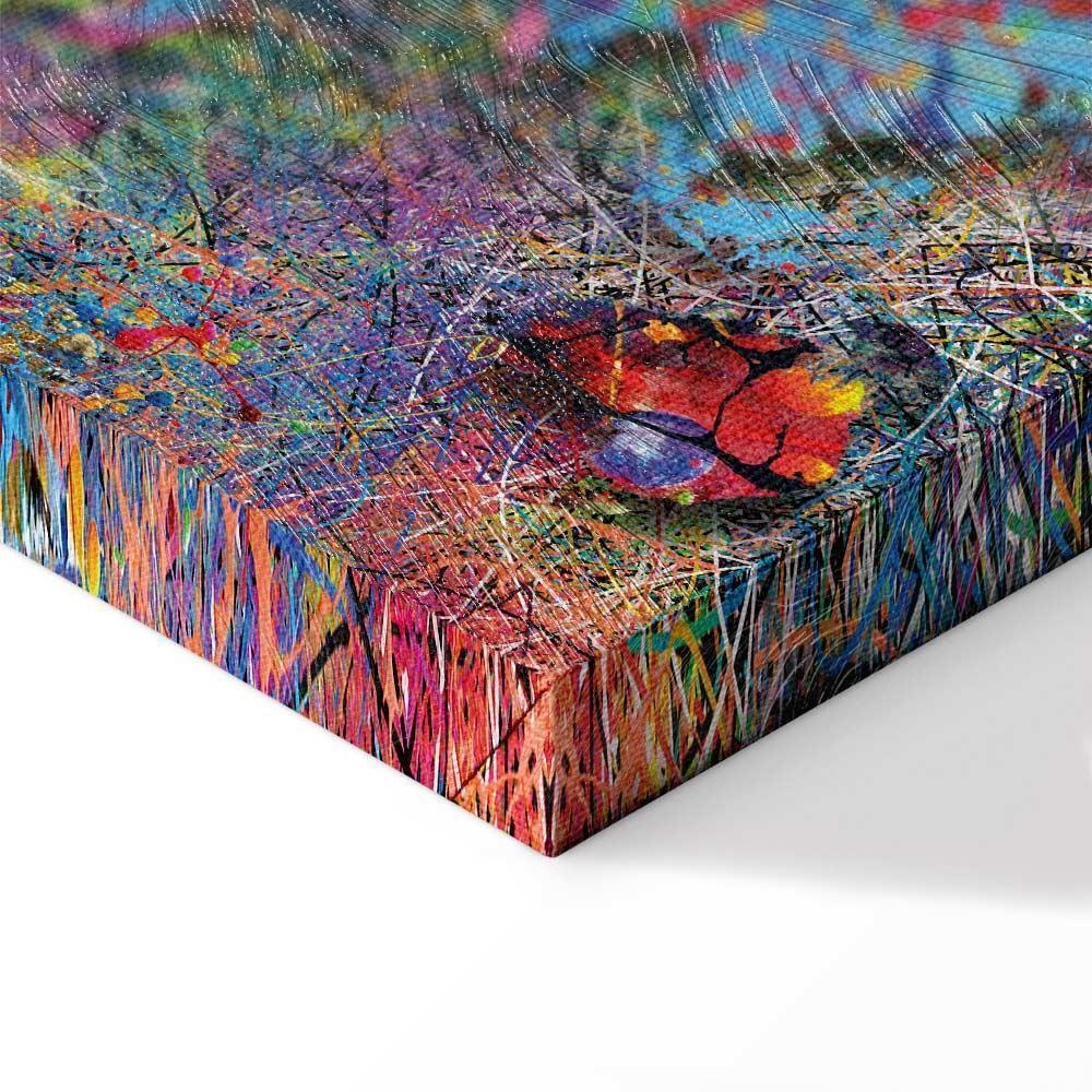 Obraz - Mapa: Inspiracja Pollockiem