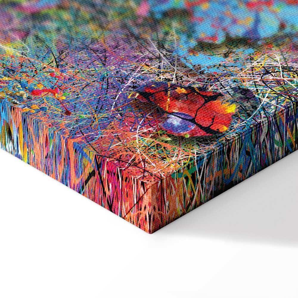 Obraz - Mapa: Inspiracja Pollockiem