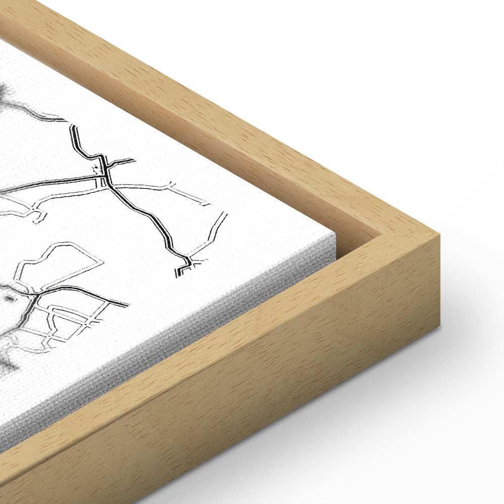 Obraz - Mapa miasta: Kraków (1-częściowy) szeroki