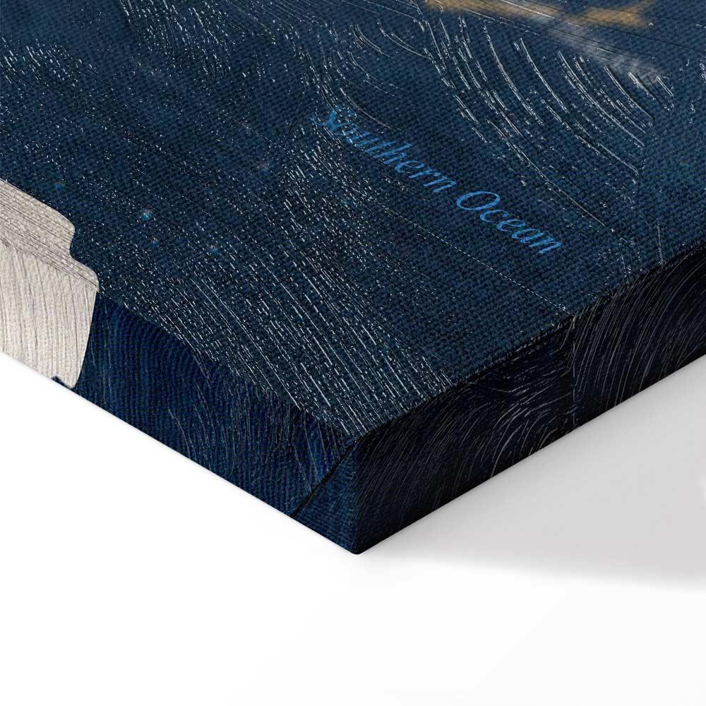 Obraz - Mapa świata: Atramentowe oceany