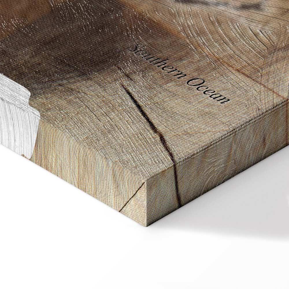 Obraz - Mapa świata: Drewniana mozaika