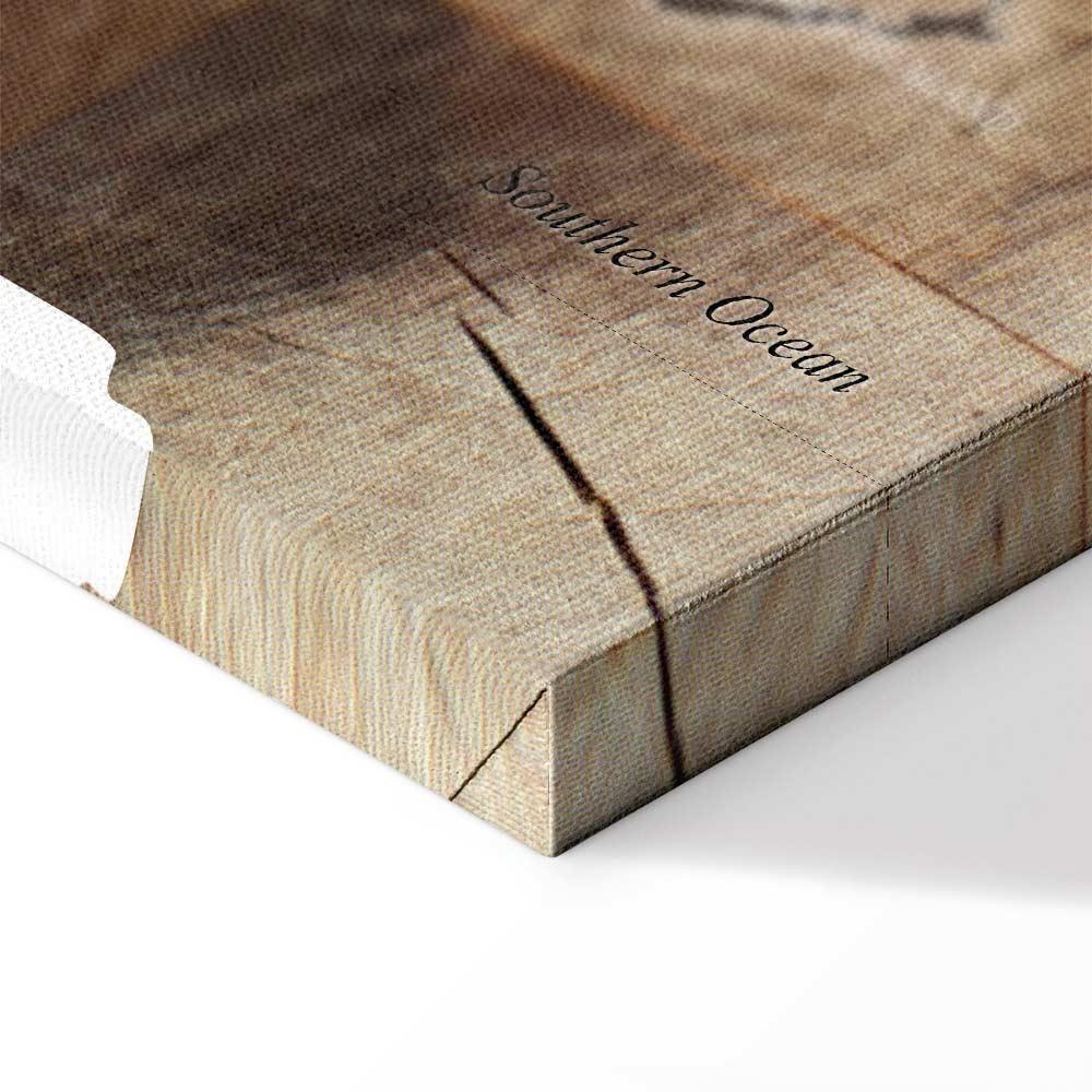 Obraz - Mapa świata: Drewniana mozaika