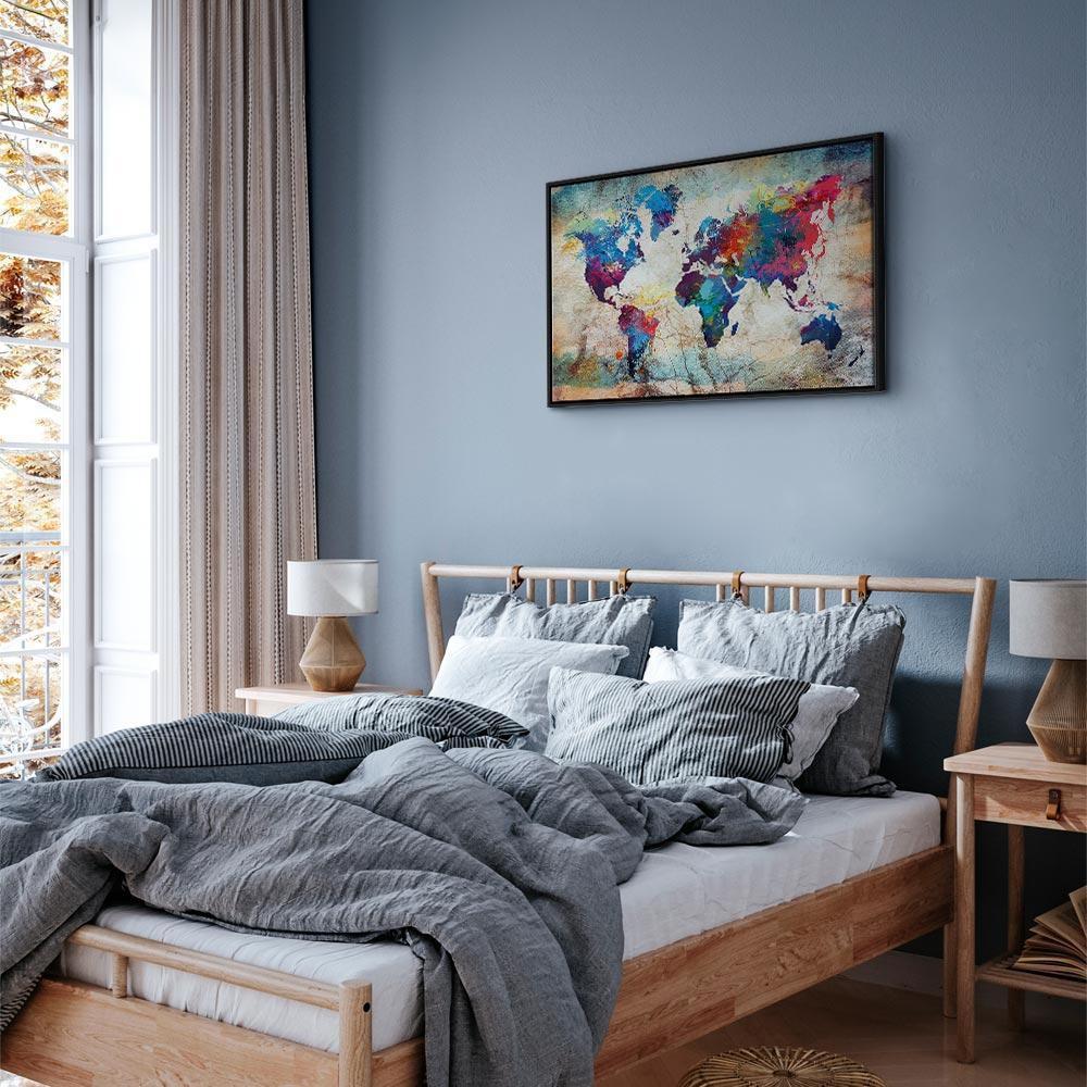 Obraz - Mapa świata: Kolorowe szaleństwo