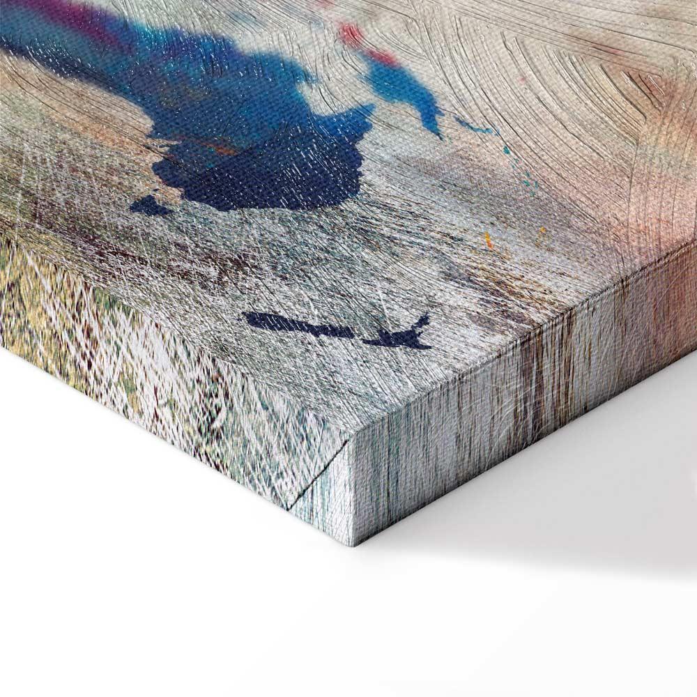 Obraz - Mapa świata: Pęknięta ściana