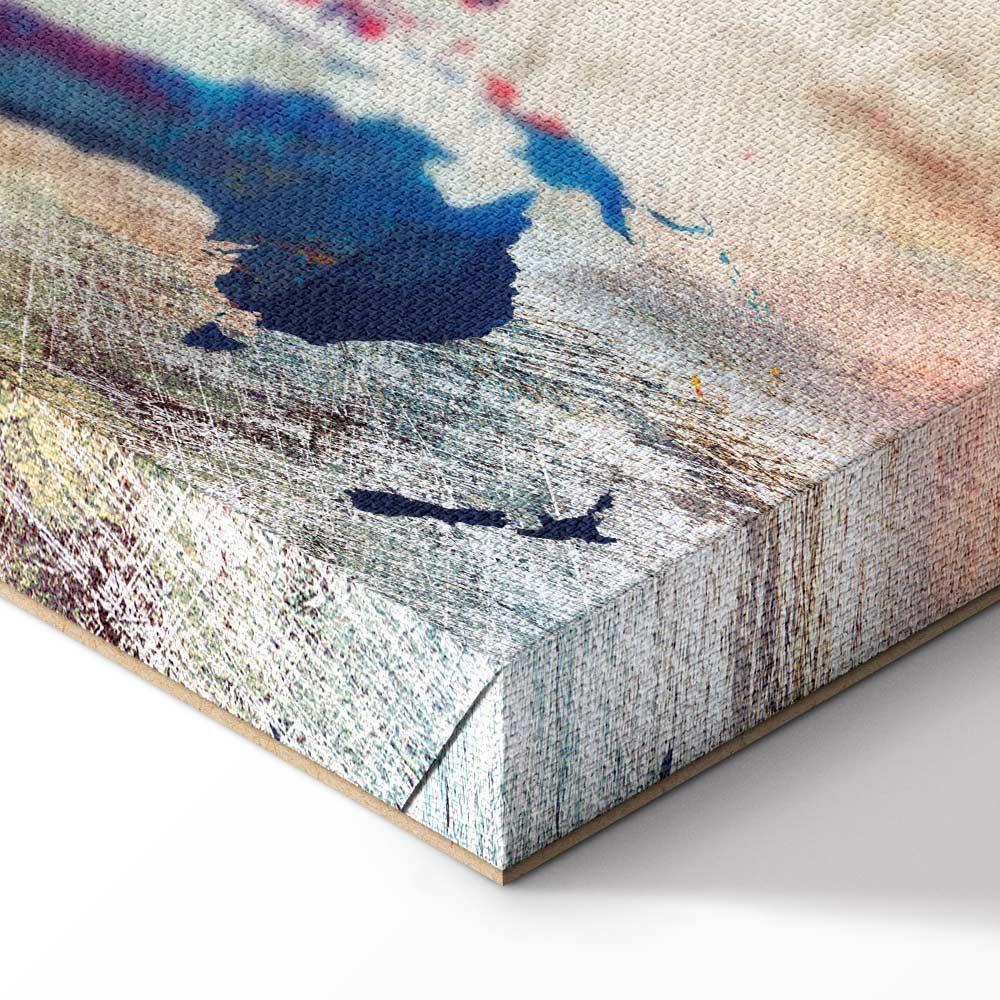 Obraz - Mapa świata: Pęknięta ściana