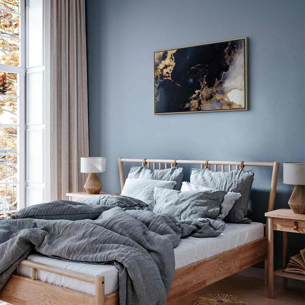 Obraz - Marmur i granat - abstrakcyjny teksturowany wzór inspirowany gwieździstym niebem