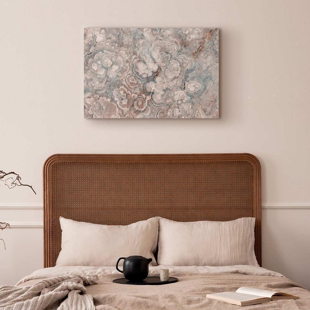 Obraz - Marmurowe kwiaty - naturalna struktura kamienia w pastelowych barwach