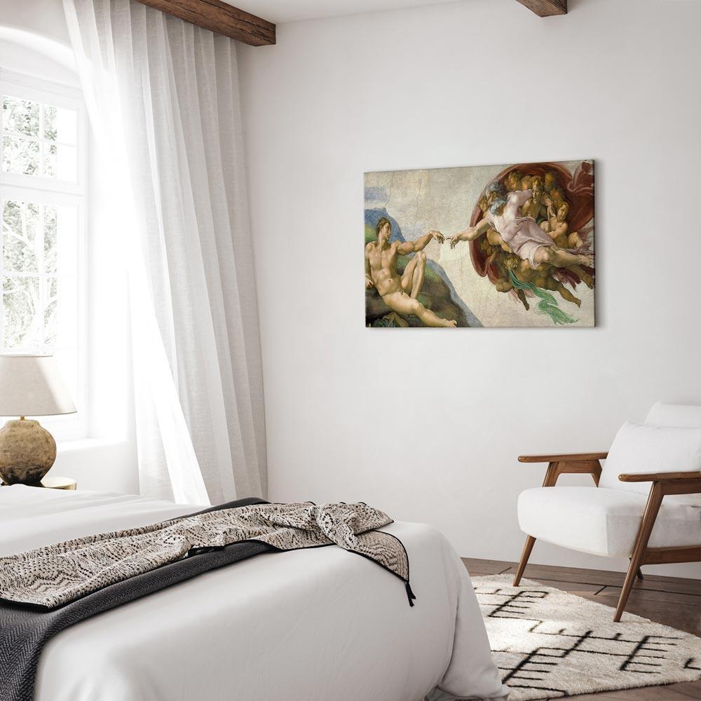 Obraz - Michał Anioł – Stworzenie Adama II