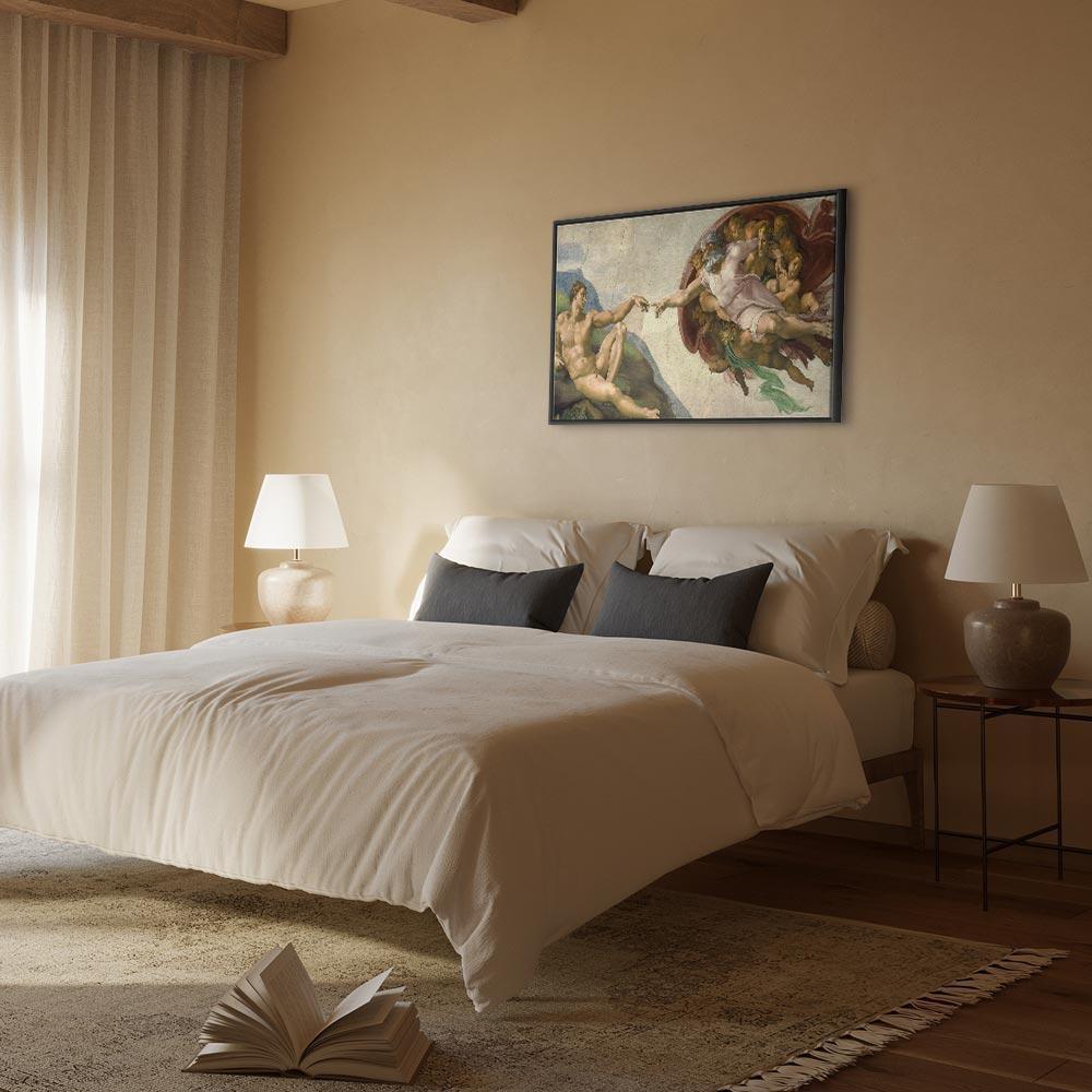 Obraz - Michał Anioł – Stworzenie Adama II