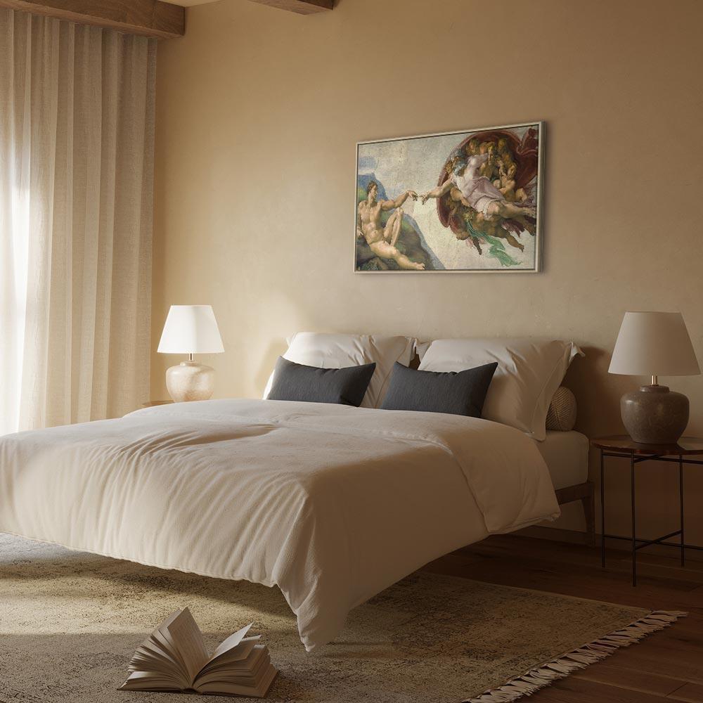 Obraz - Michał Anioł – Stworzenie Adama II