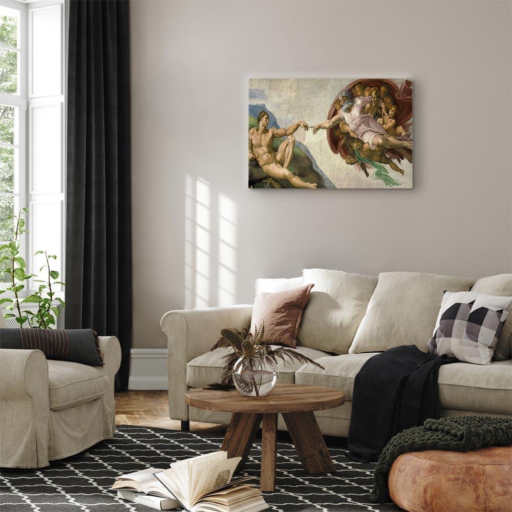 Obraz - Michał Anioł – Stworzenie Adama II