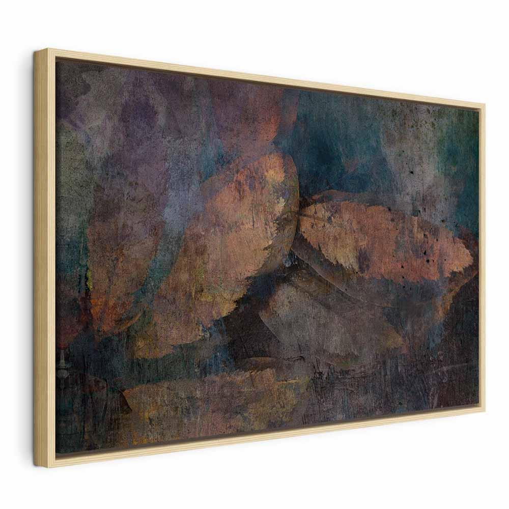 Obraz - Miedziane liście (1-częściowy) szeroki