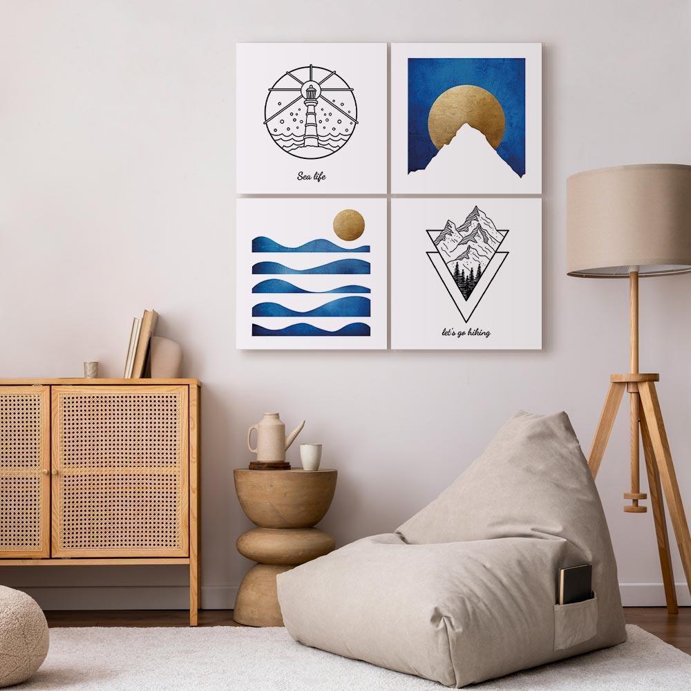 Obraz - Morze czy góry (4-częściowy)