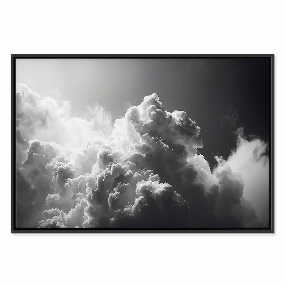 Obraz - Nadzwyczajne zjawisko: Słońce rozświetlające ciemne chmury