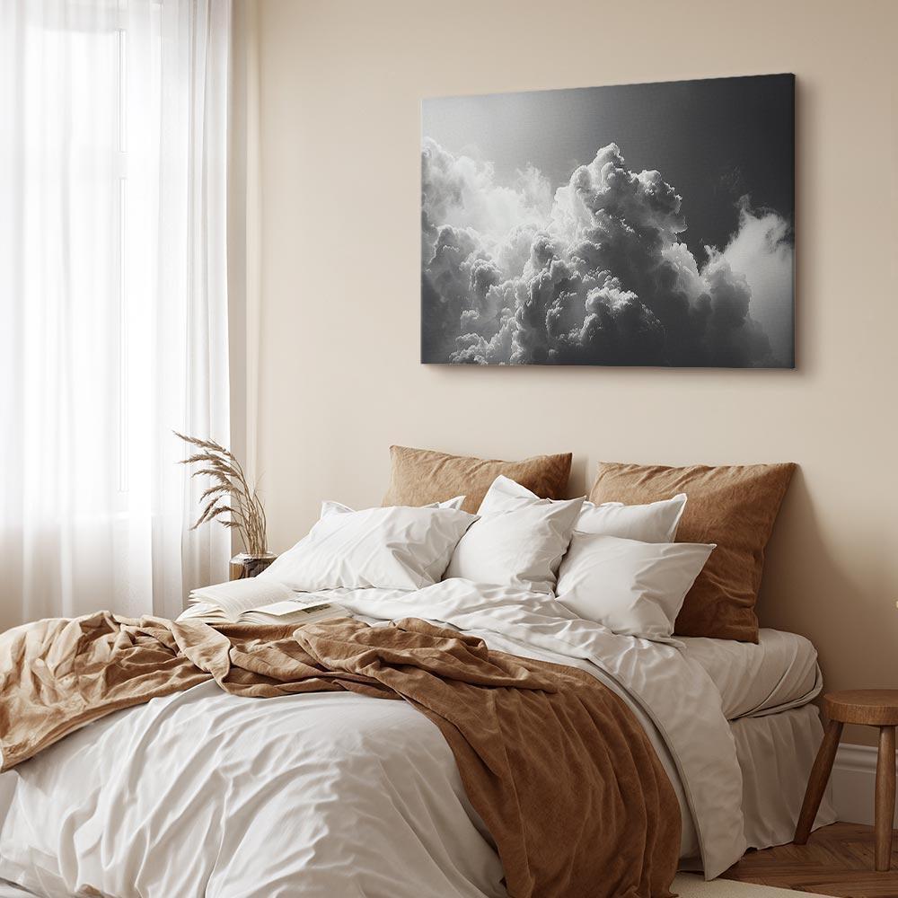 Obraz - Nadzwyczajne zjawisko: Słońce rozświetlające ciemne chmury