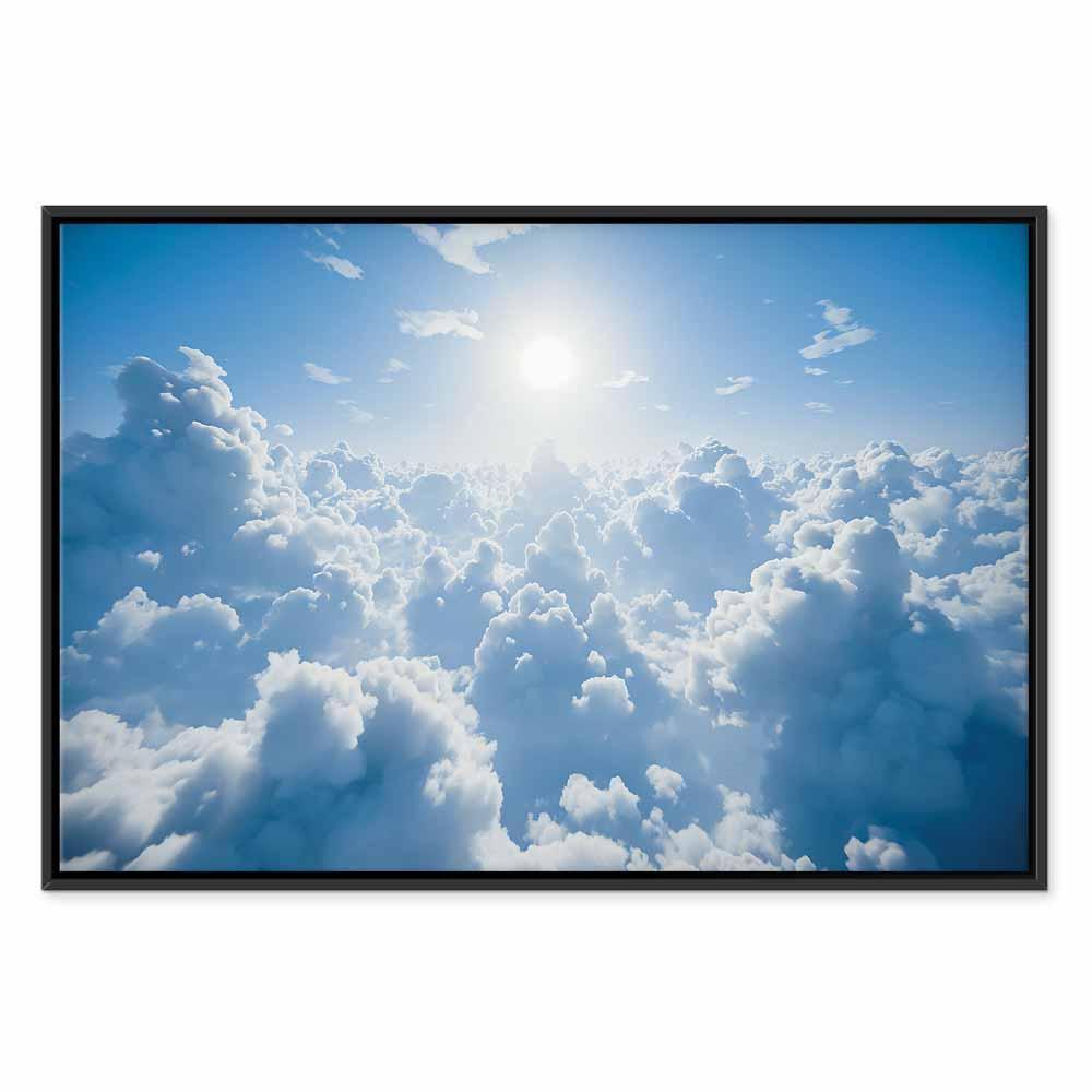 Obraz - Niebiański spokój: Ciepłe promienie słońca