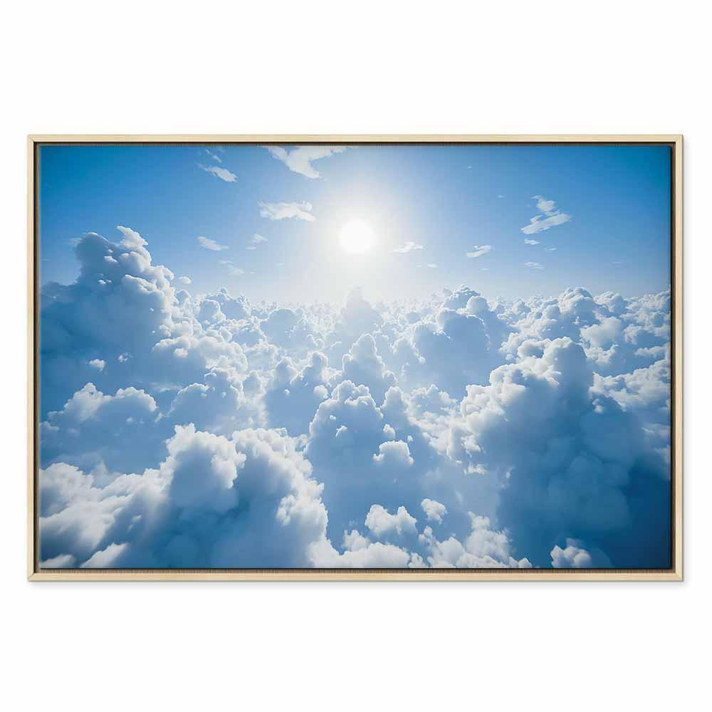 Obraz - Niebiański spokój: Ciepłe promienie słońca