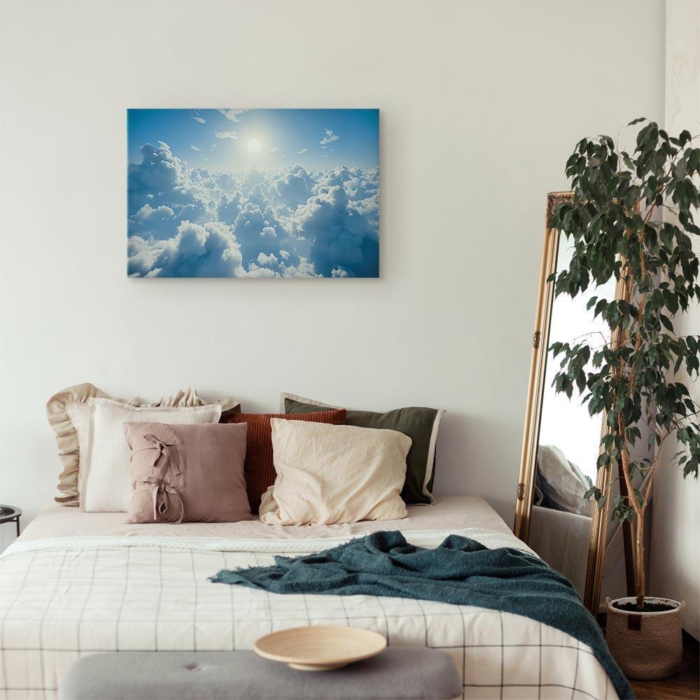 Obraz - Niebiański spokój: Ciepłe promienie słońca