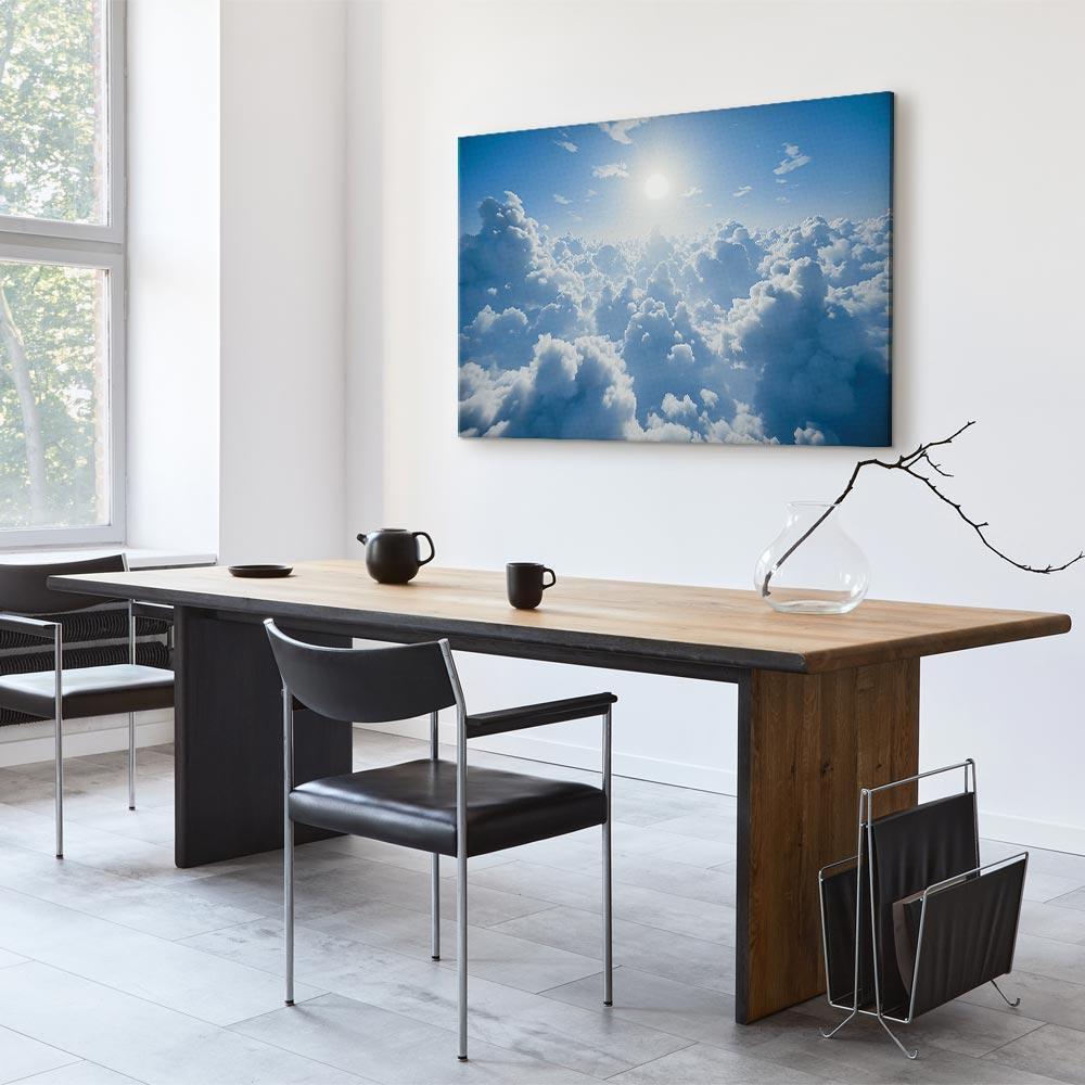 Obraz - Niebiański spokój: Ciepłe promienie słońca