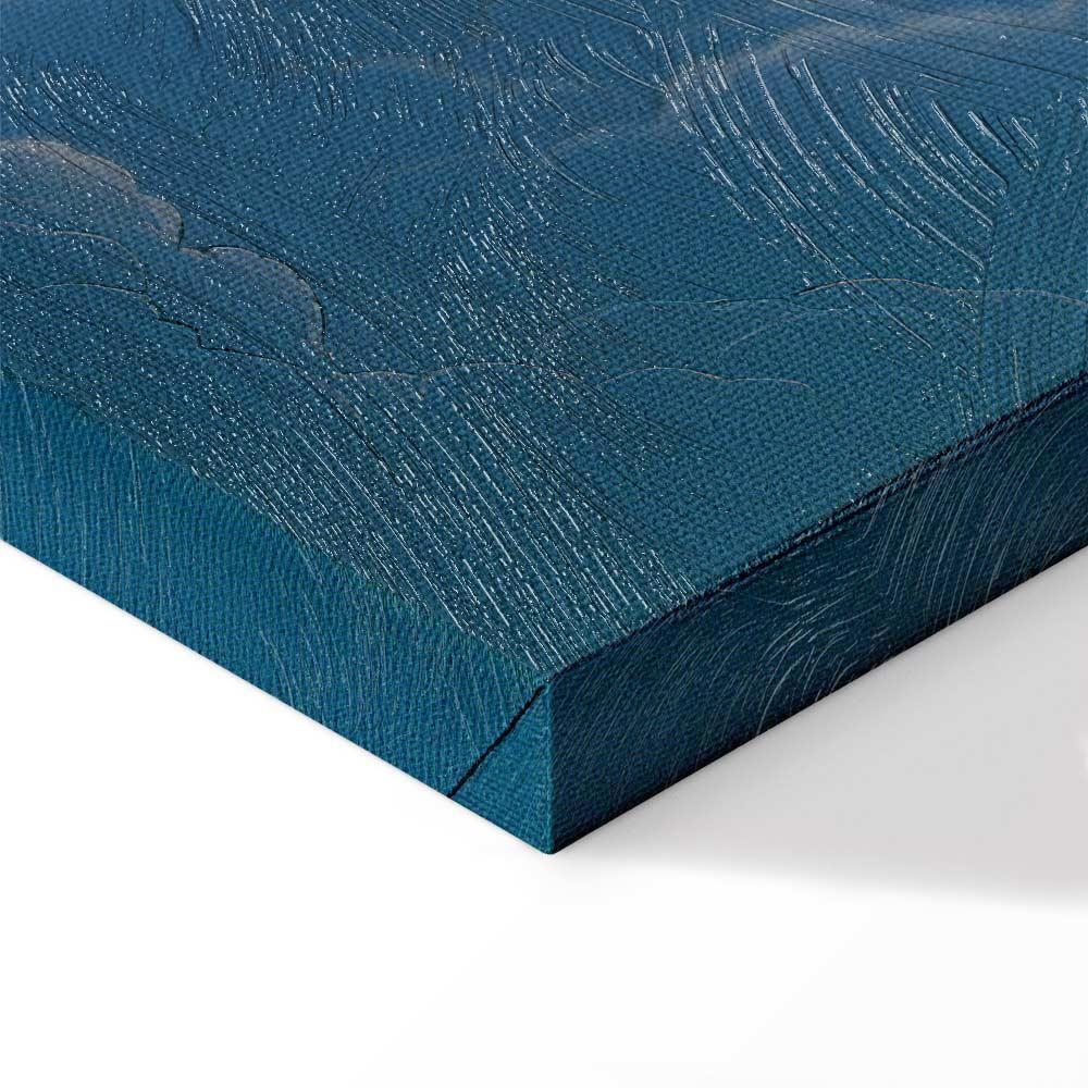 Obraz - Niebieskie niebo przełamujące się przez białe puchate chmury